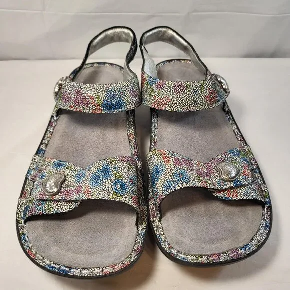 Alegria by PG Lite Vienna Backstrap Sandal Size 38 EU Multi Mosaic - Picture 2 of 9